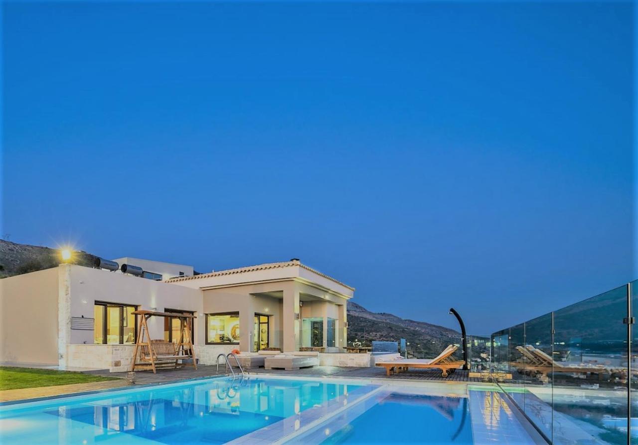 Villa Kedria With A Panoramic Ocean View Tsikalaria  Exterior photo