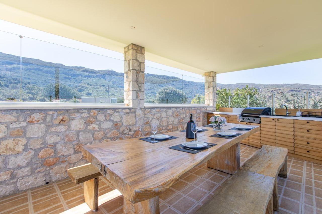 Villa Kedria With A Panoramic Ocean View Tsikalaria  Exterior photo