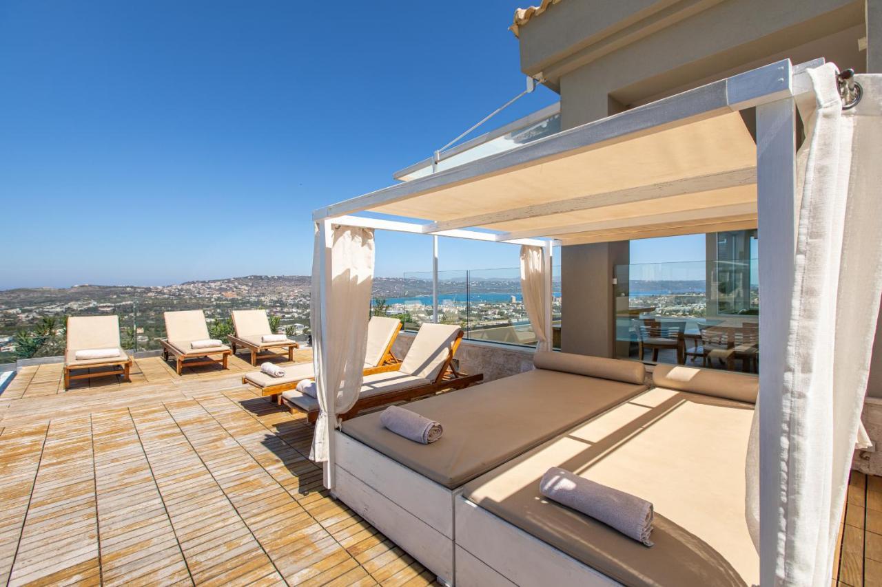 Villa Kedria With A Panoramic Ocean View Tsikalaria  Exterior photo