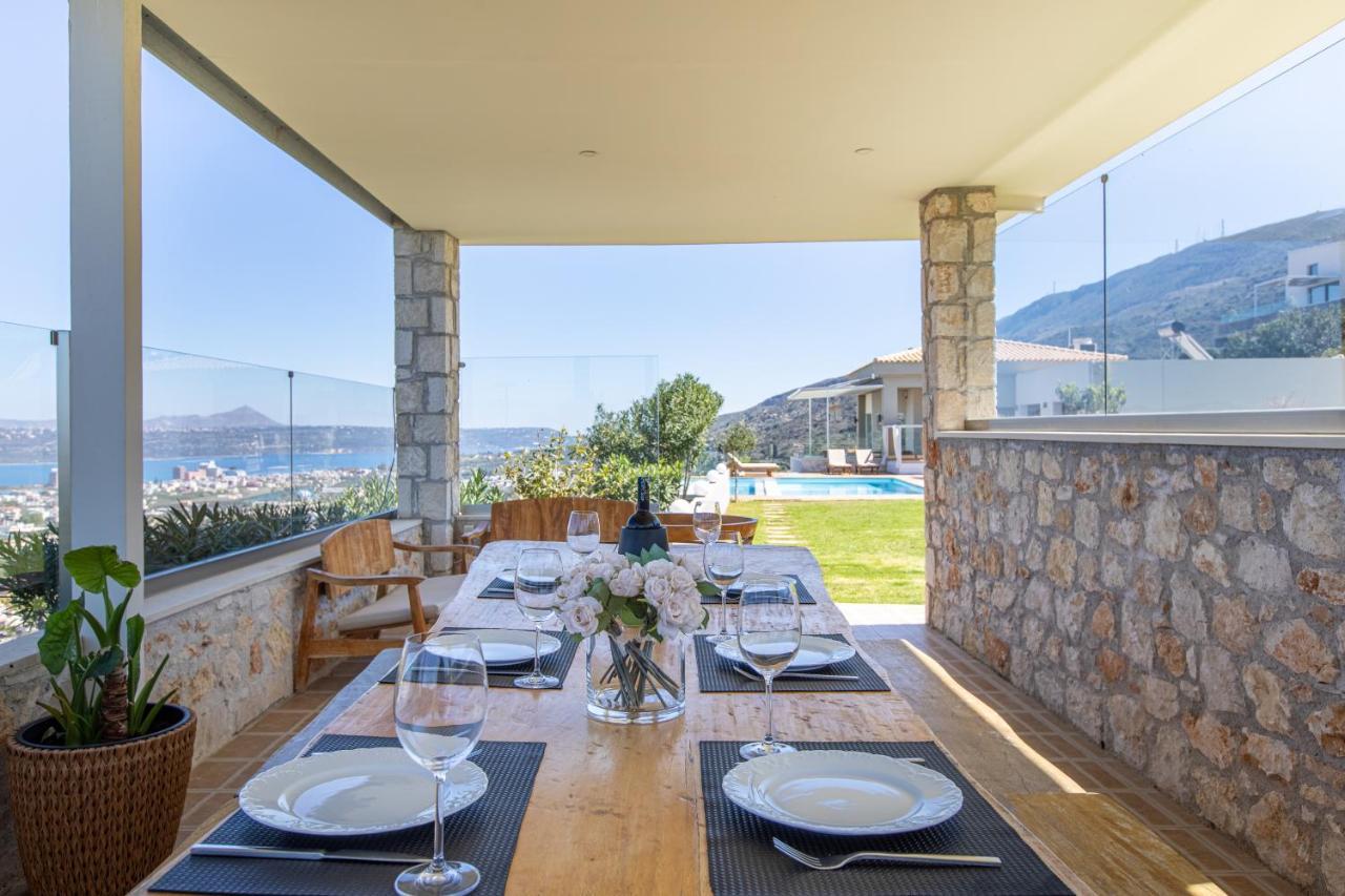 Villa Kedria With A Panoramic Ocean View Tsikalaria  Exterior photo