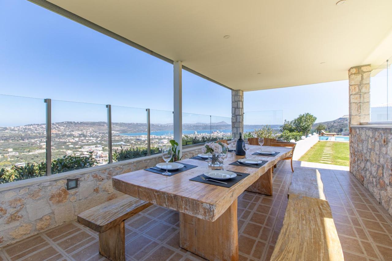 Villa Kedria With A Panoramic Ocean View Tsikalaria  Exterior photo