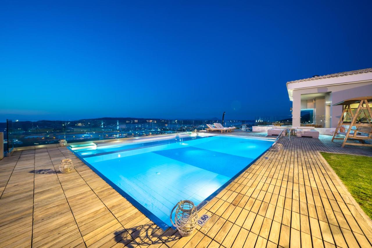 Villa Kedria With A Panoramic Ocean View Tsikalaria  Exterior photo