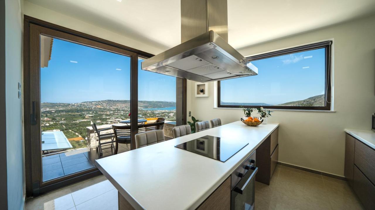 Villa Kedria With A Panoramic Ocean View Tsikalaria  Exterior photo